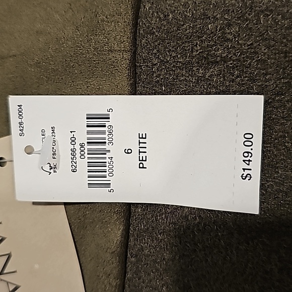 NWT Banana Republic sz 6P green dress - Picture 4 of 14